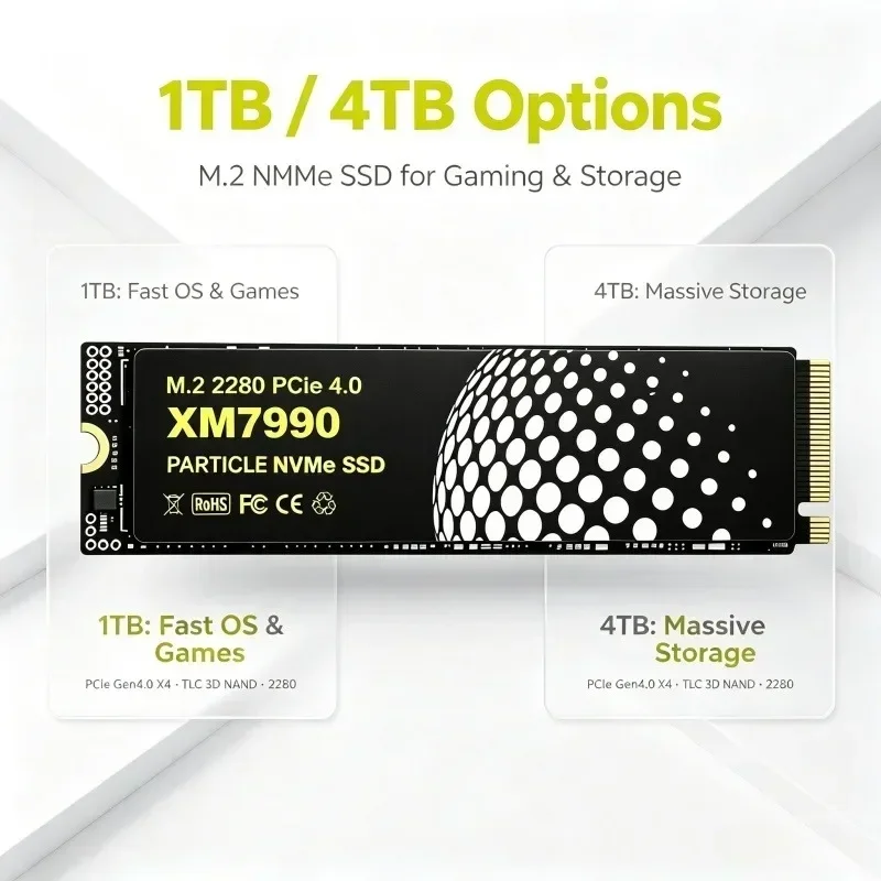 Высокоскоростной твердотельный – обзор и цена M.2 Nvme 4Tb Pcie 4.0 Ssd