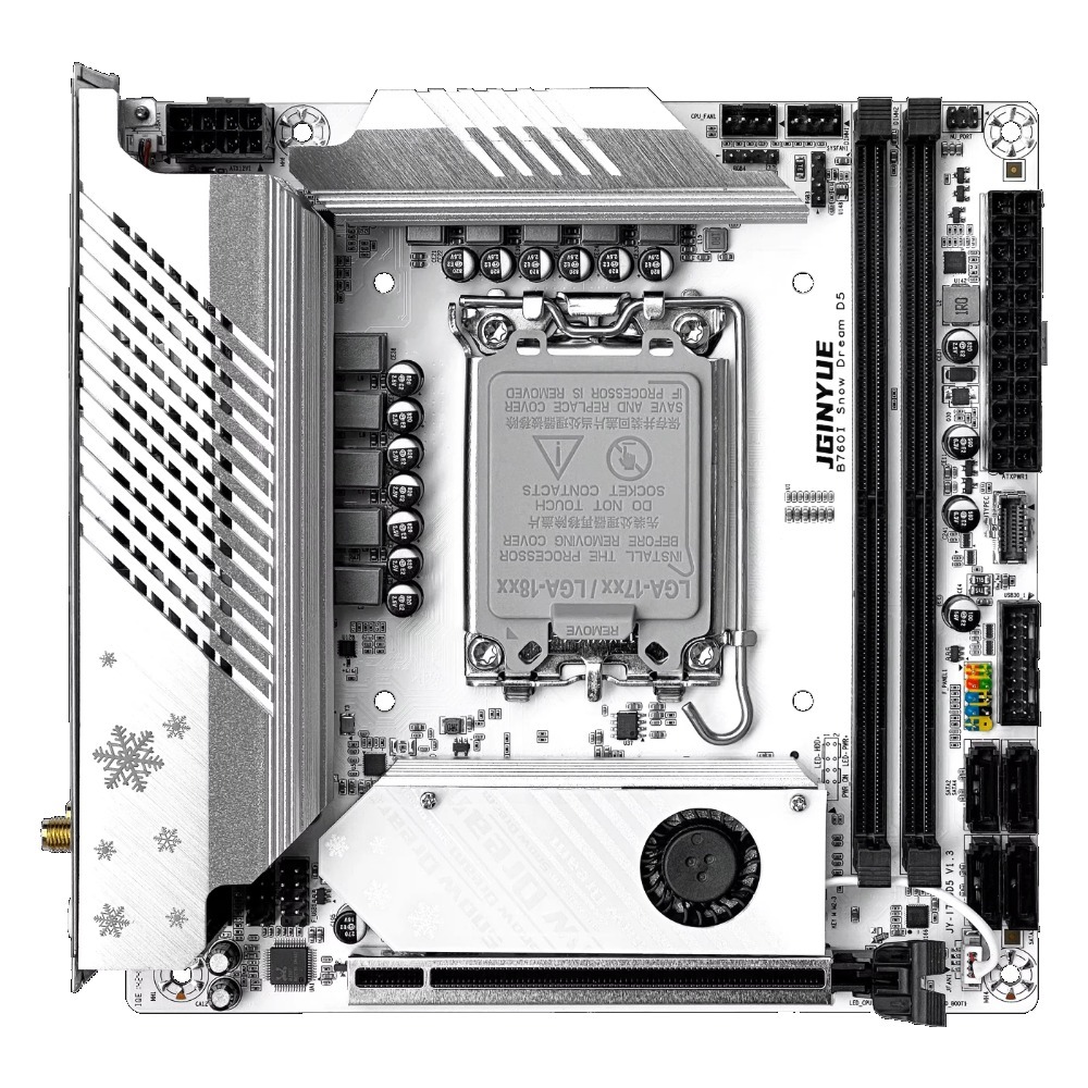 Материнская плата JGINYUE B760 – обзор и цена Lga 1700 Ddr5 Itx Motherboard