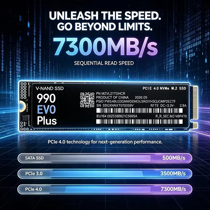НОВЫЙ 990 EVO Plus M.2 2280 NV – обзор и цена M.2 Nvme 4Tb Pcie 4.0 Ssd