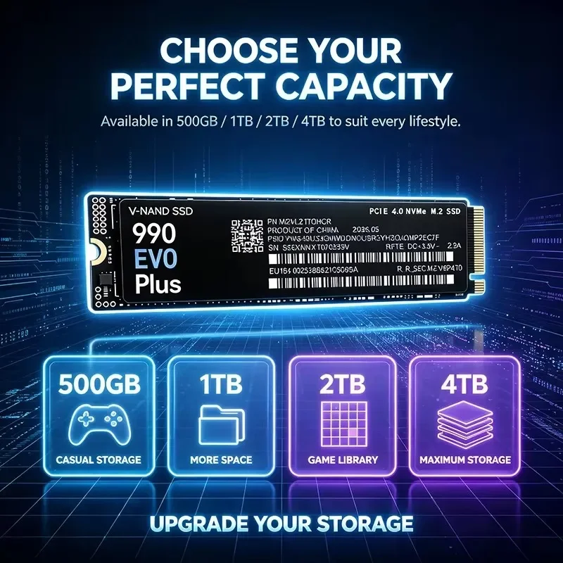 НОВЫЙ 990 EVO Plus M.2 2280 NV – обзор и цена M.2 Nvme 4Tb Pcie 4.0 Ssd