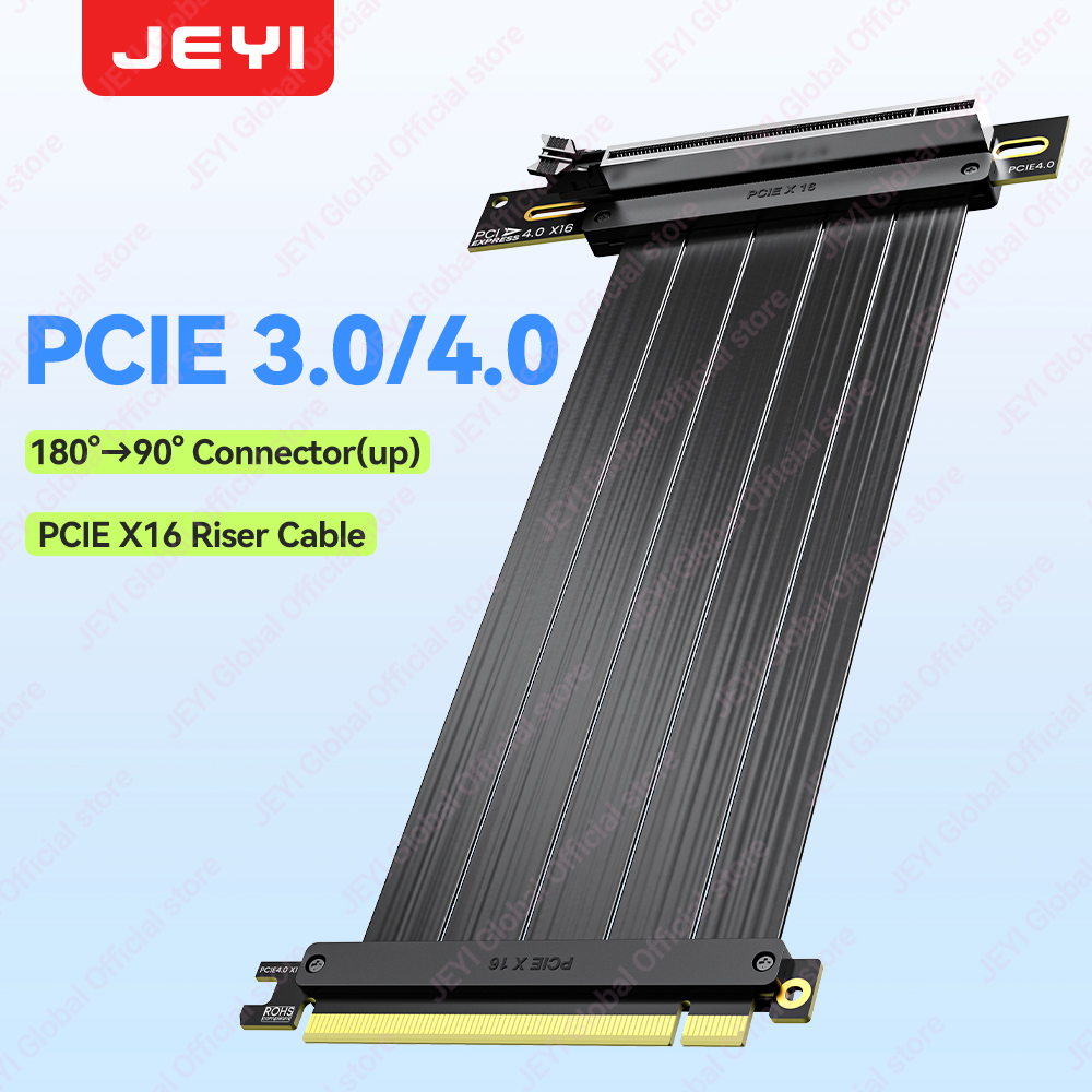 Кабель-удлинитель JEYI PCIe 4. – обзор и цена Pcie 4.0 X16 Riser Cable 90 Degree