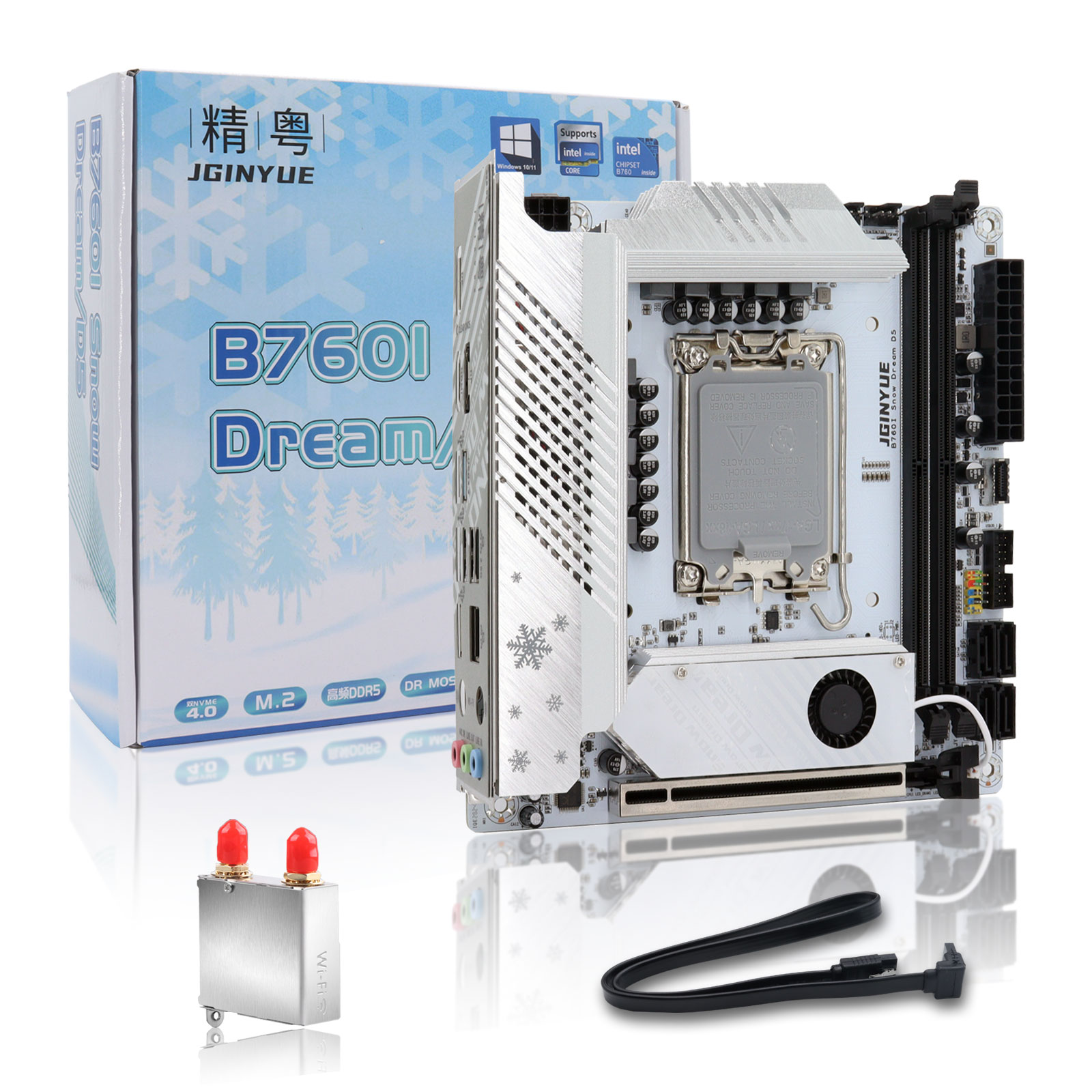 JGINYUE B760i ddr5 mini itx Ма – обзор и цена Lga 1700 Ddr5 Itx Motherboard