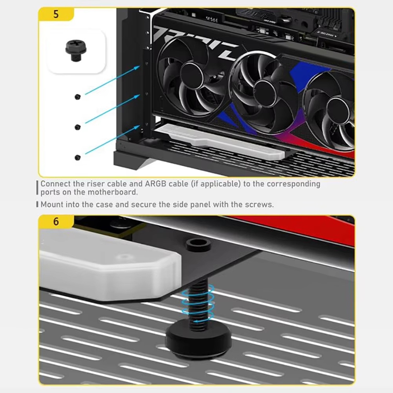 ● Вертикальный кронштейн для к – обзор и цена Pcie 4.0 X16 Riser Cable 90 Degree