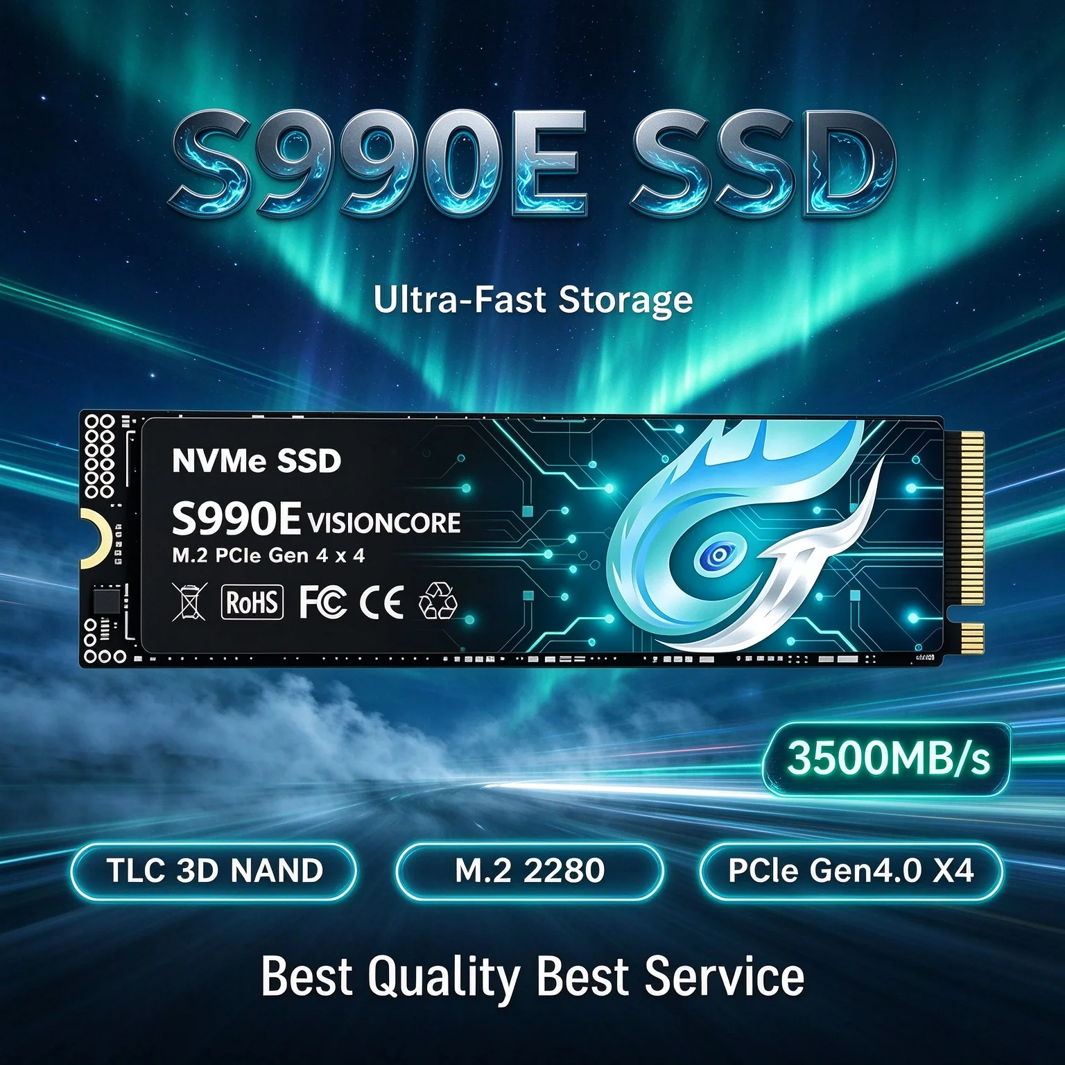 S990E 500 ГБ 1 ТБ 2 ТБ 4 ТБ SS – обзор и цена M.2 Nvme 4Tb Pcie 4.0 Ssd
