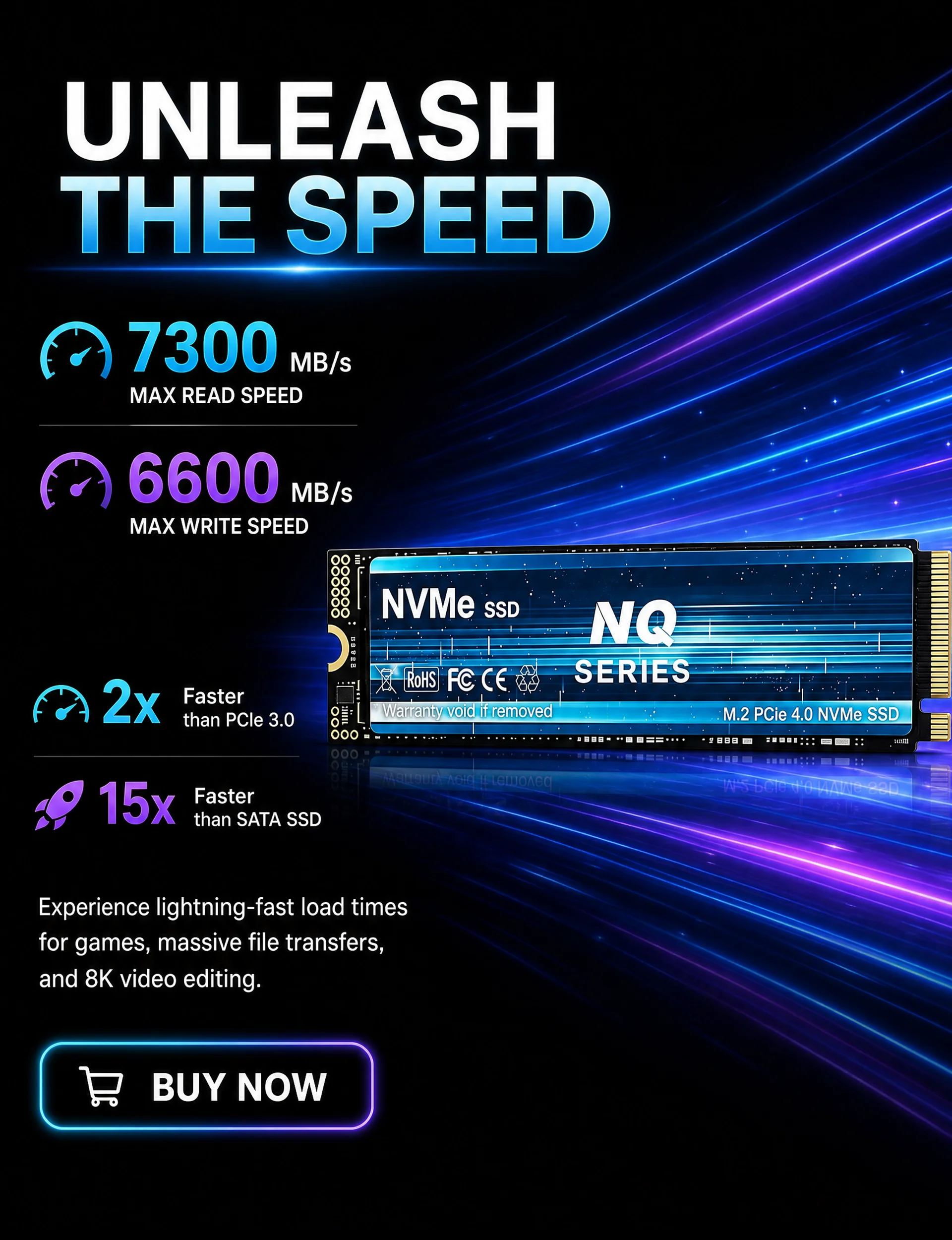 7300 МБ/с, серия NQ, PCIe 4.0, – обзор и цена M.2 Nvme 4Tb Pcie 4.0 Ssd