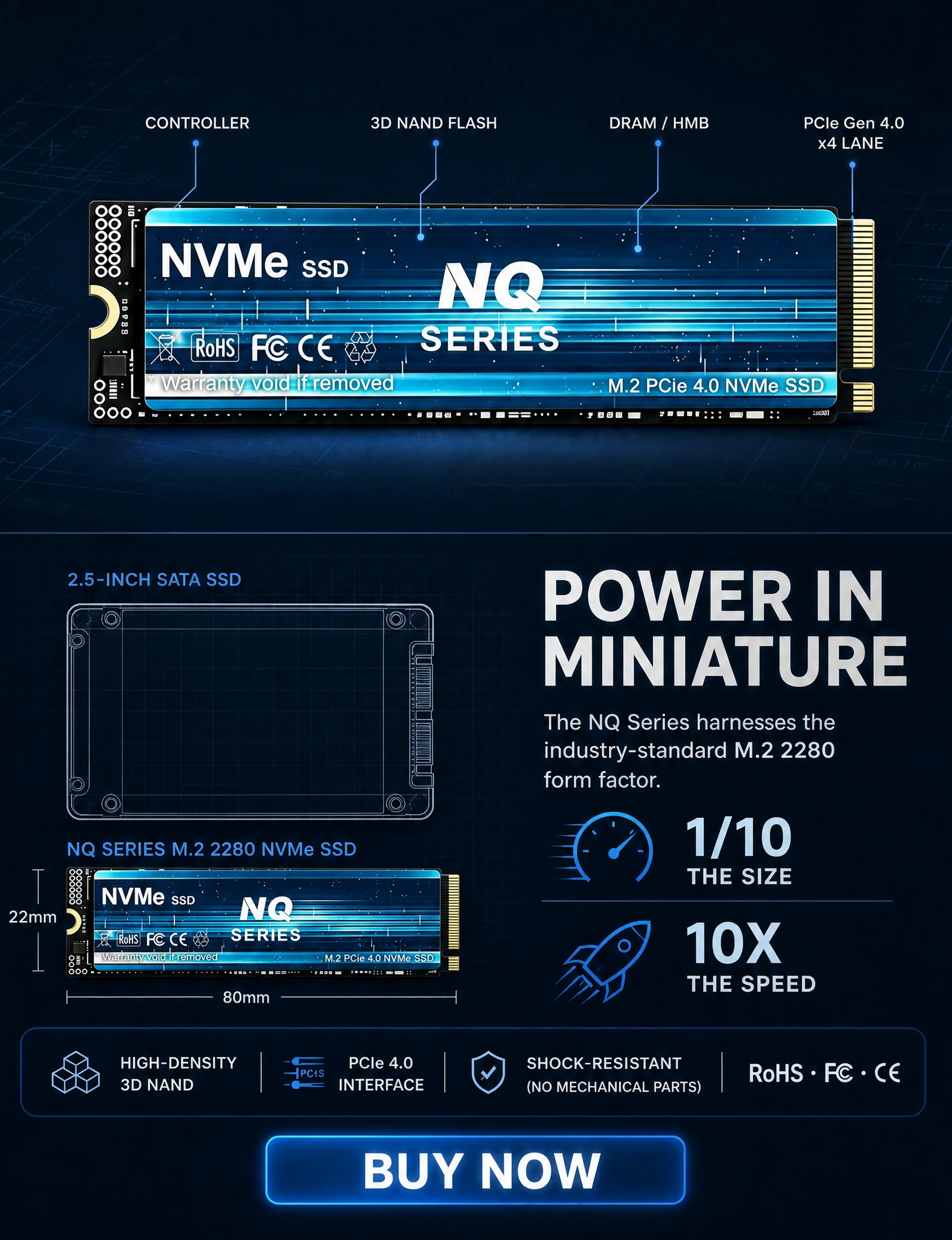 7300 МБ/с, серия NQ, PCIe 4.0, – обзор и цена M.2 Nvme 4Tb Pcie 4.0 Ssd