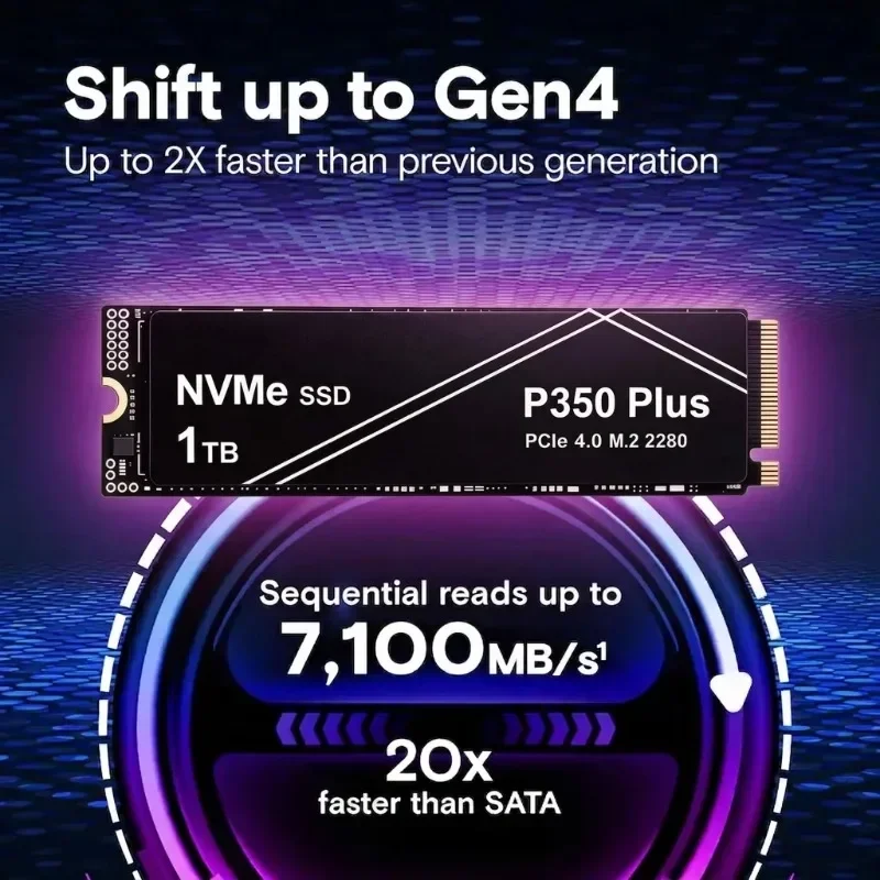 P350 Plus NVMe SSD 500 ГБ 1 ТБ – обзор и цена M.2 Nvme 4Tb Pcie 4.0 Ssd
