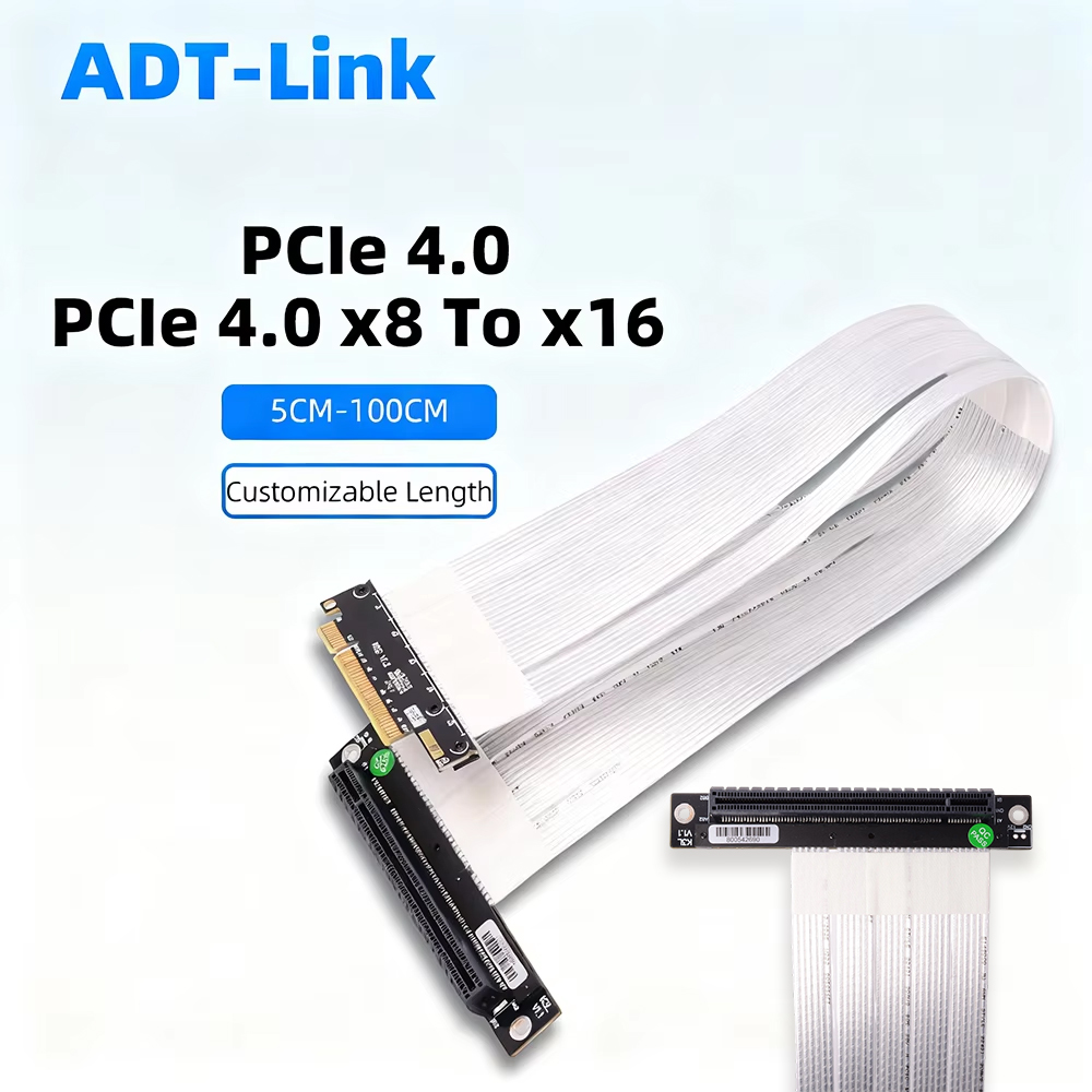 Кабель-удлинитель ADT-Link PCI – обзор и цена Pcie 4.0 X16 Riser Cable 90 Degree